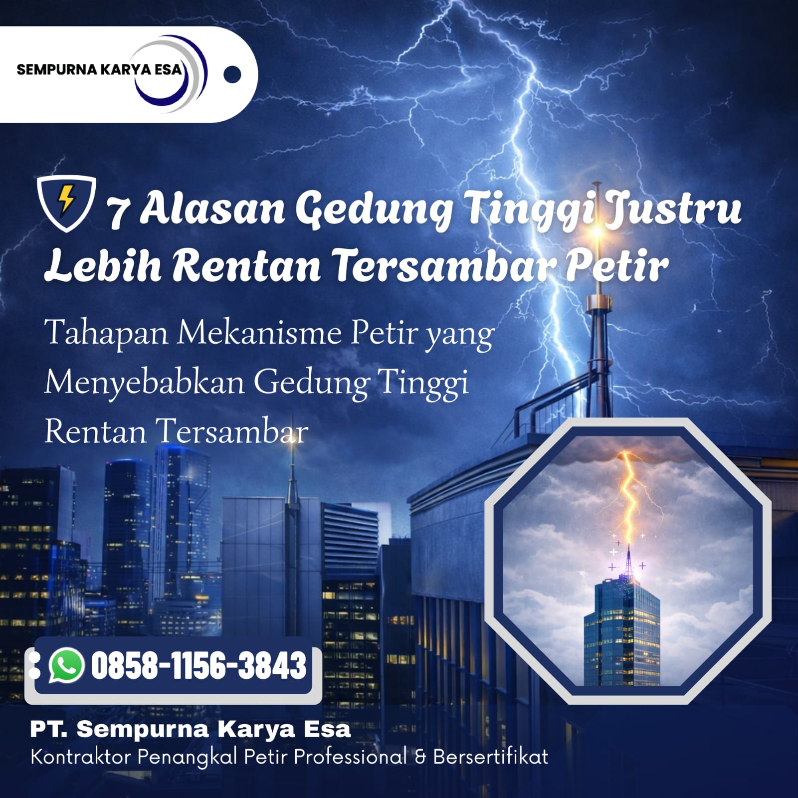 7 alasan gedung tinggi justru lebih rentan tersambar petir