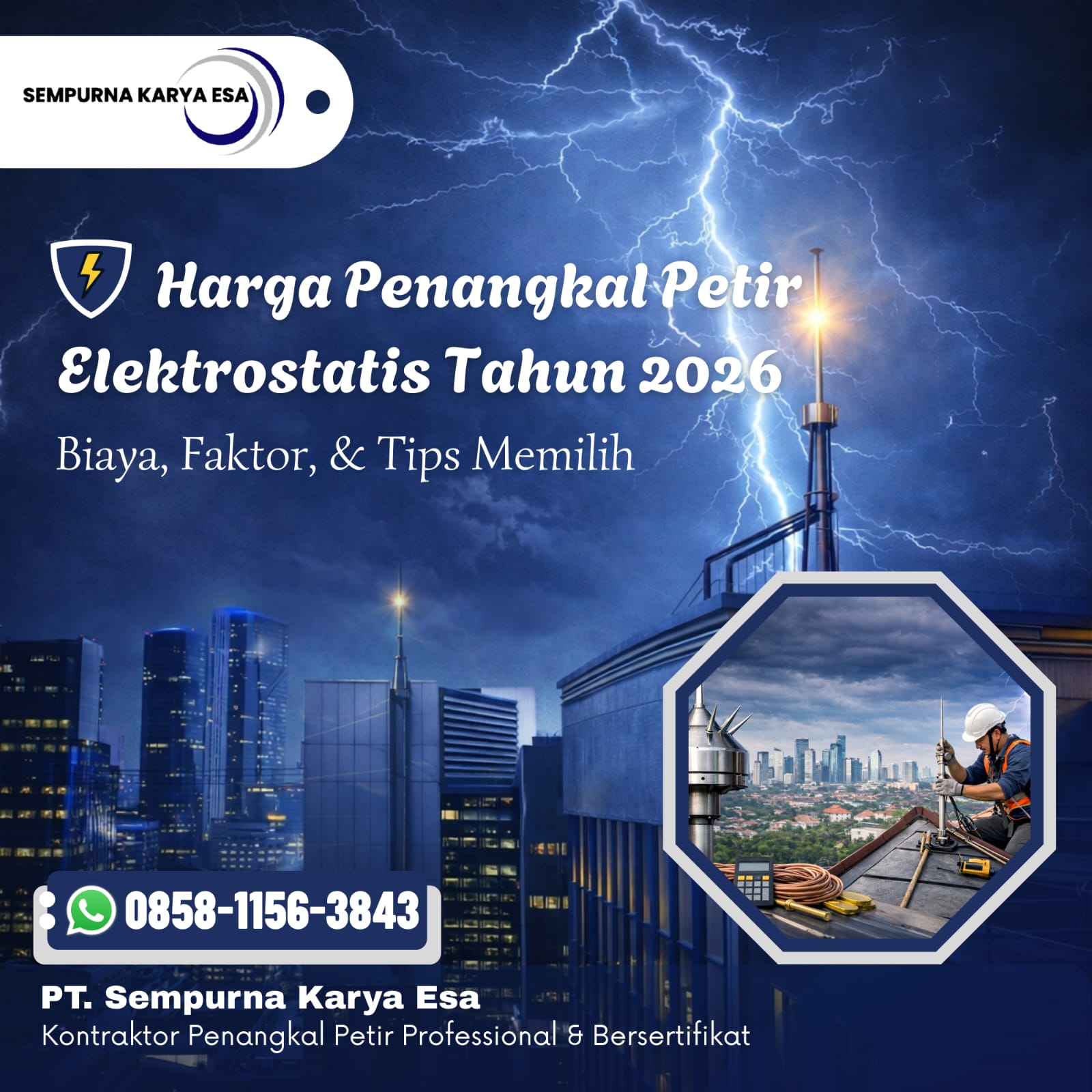 Harga Penangkal Petir Elektrostatis Terbaru Tahun 2026