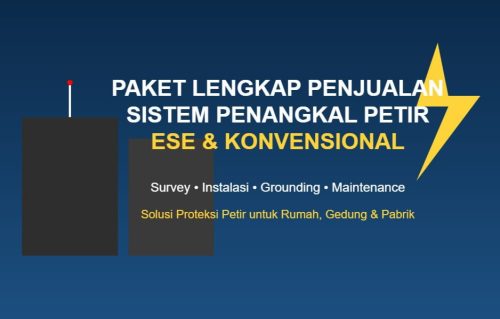 paket lengkap sistem penangkal petir