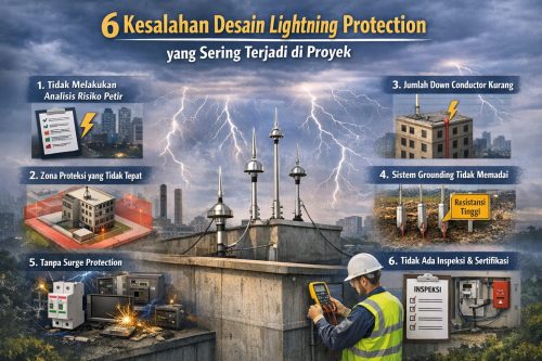 6 Kesalahan Desain Lightning Protection yang Sering Terjadi di Proyek