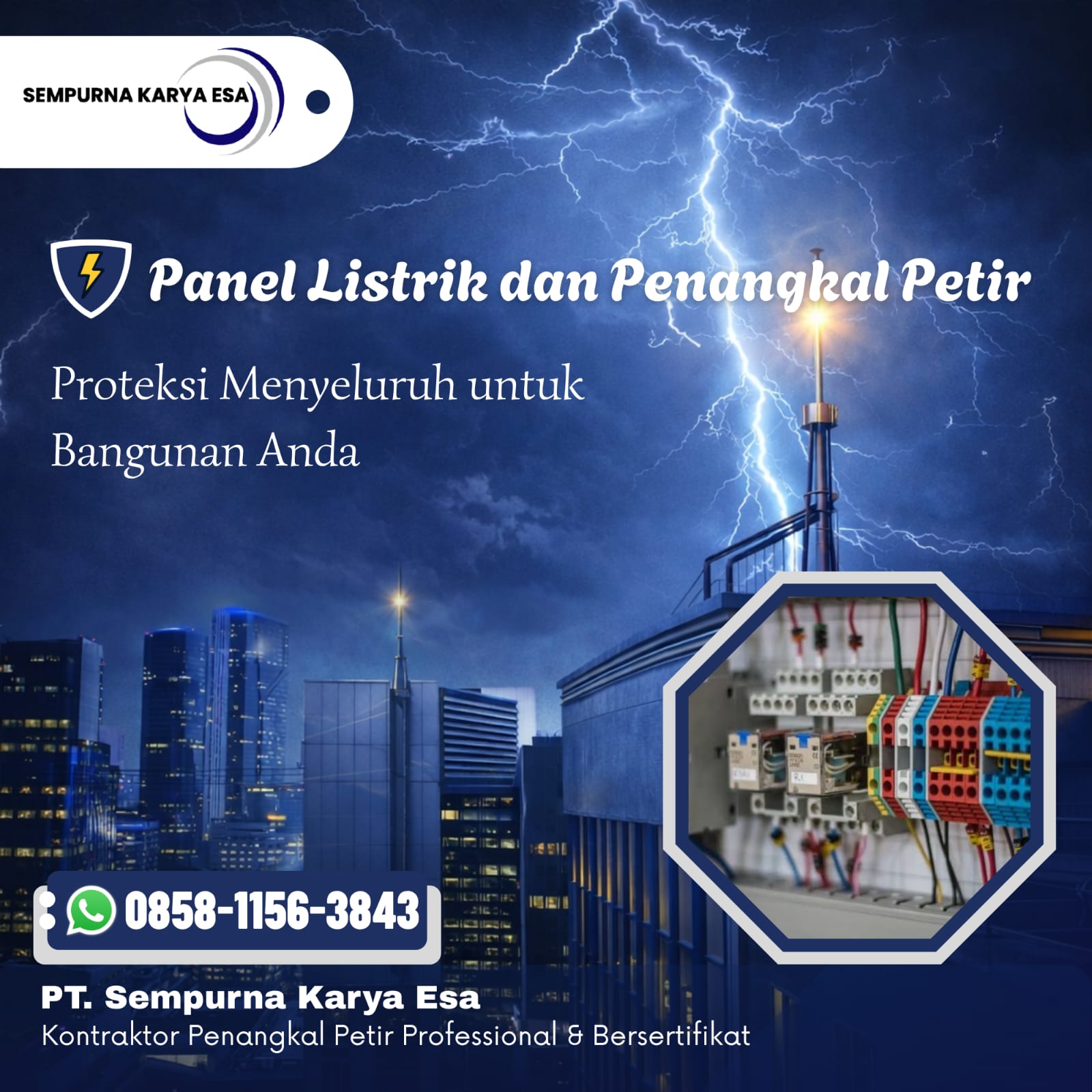 Tak Hanya Penangkal Petir, Instalasi Panel Juga Perlu Perhatian Serius|