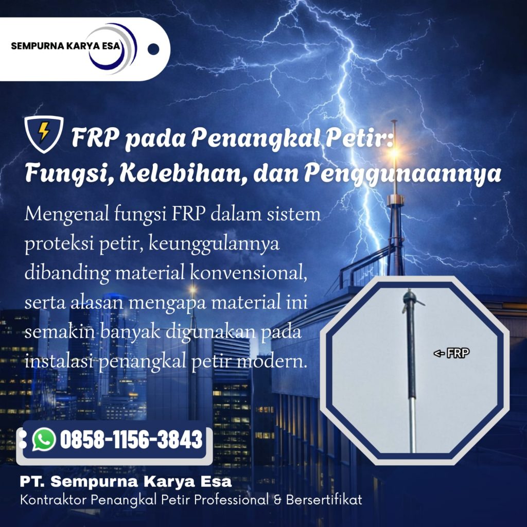 FRP pada Penangkal Petir