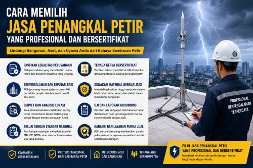 Cara Memilih Jasa Penangkal Petir yang Profesional dan Bersertifikat