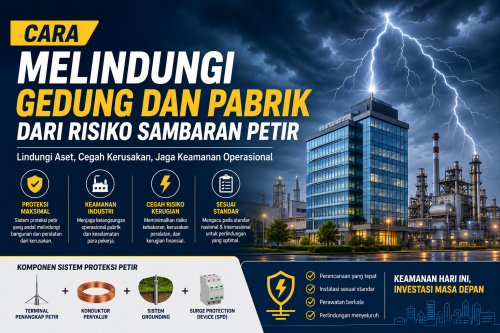 Cara Melindungi Gedung dan Pabrik dari Risiko Sambaran Petir