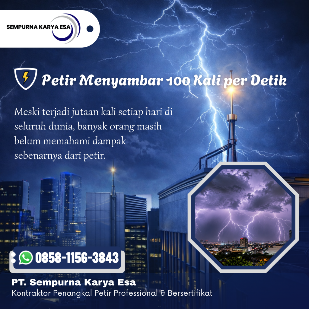 Petir Menyambar 100 Kali per Detik, Mengapa Kita Masih Meremehkannya