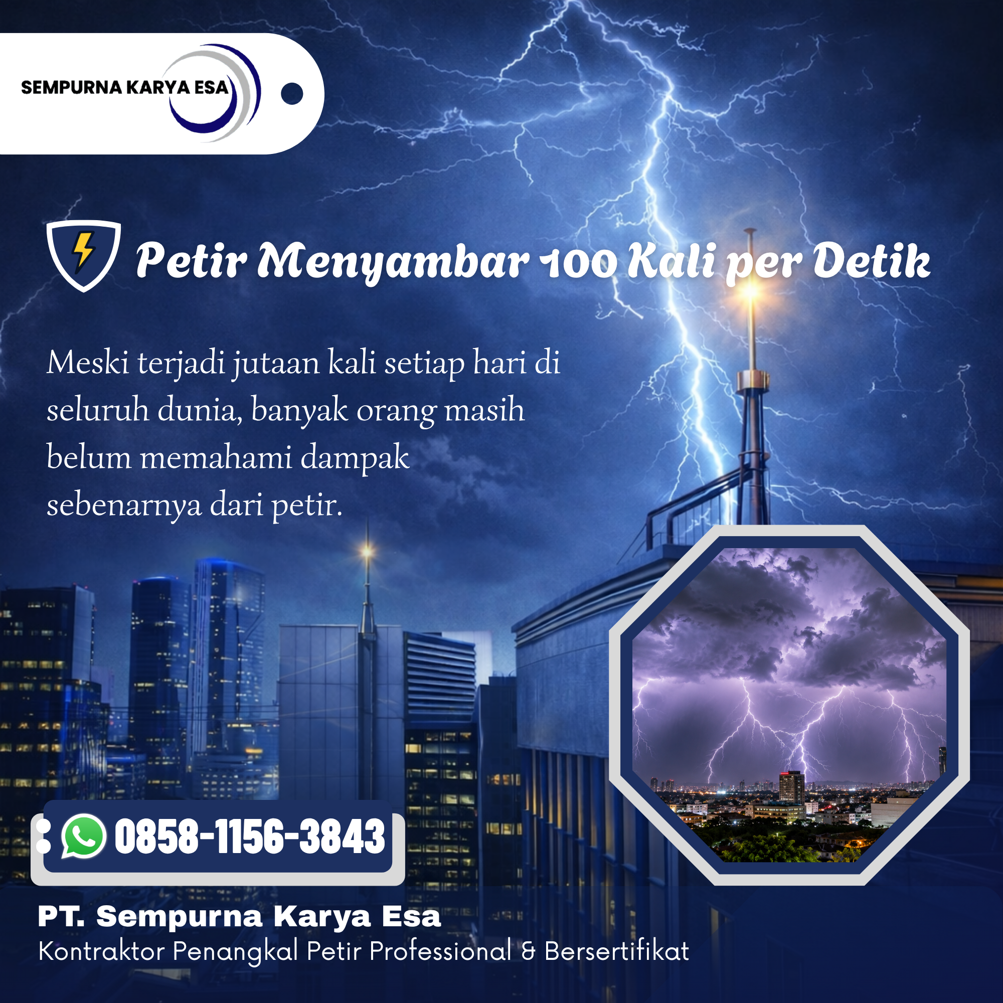 Petir Menyambar 100 Kali per Detik, Mengapa Kita Masih Meremehkannya