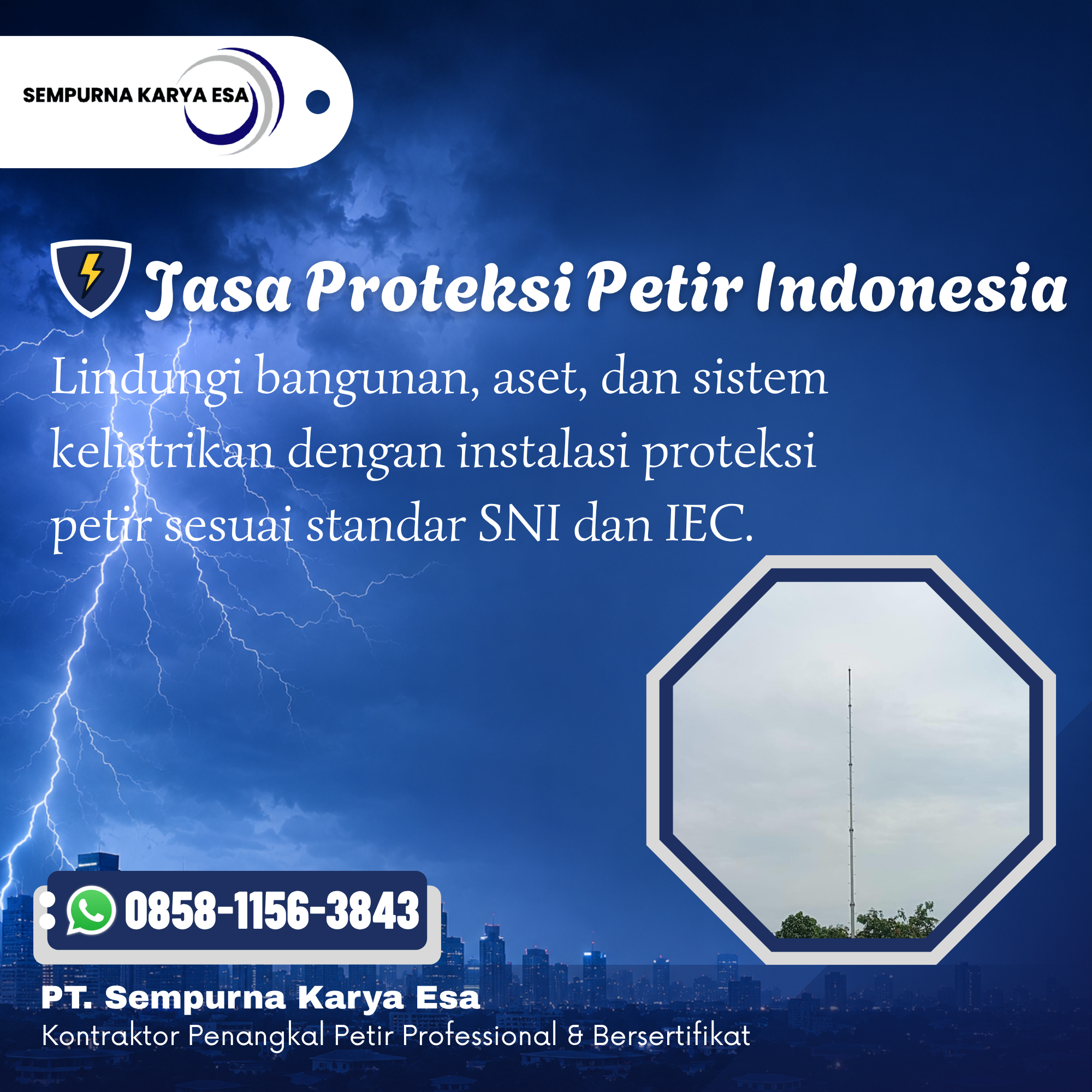 Jasa Proteksi Petir Indonesia