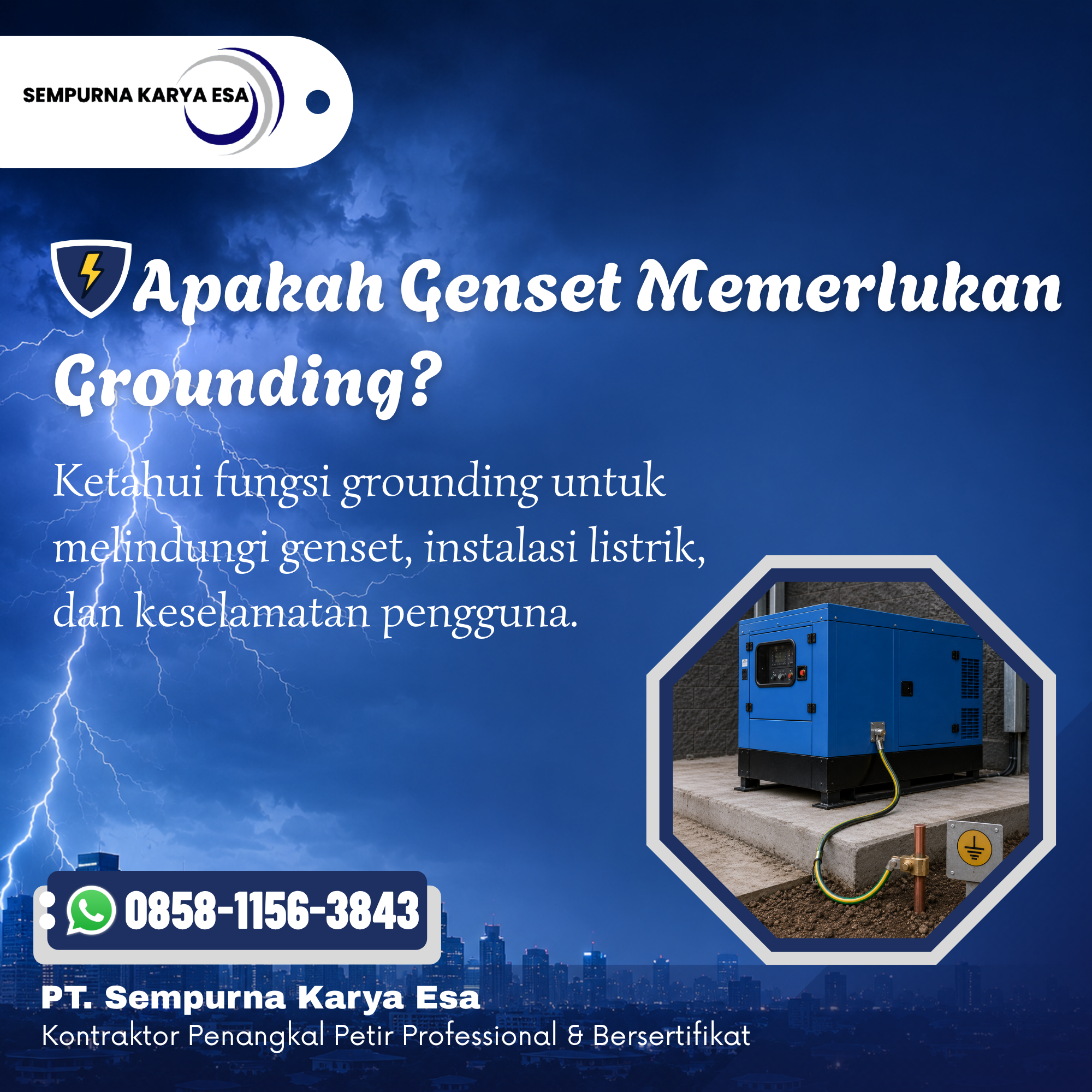 Apakah Genset Memerlukan Grounding?
