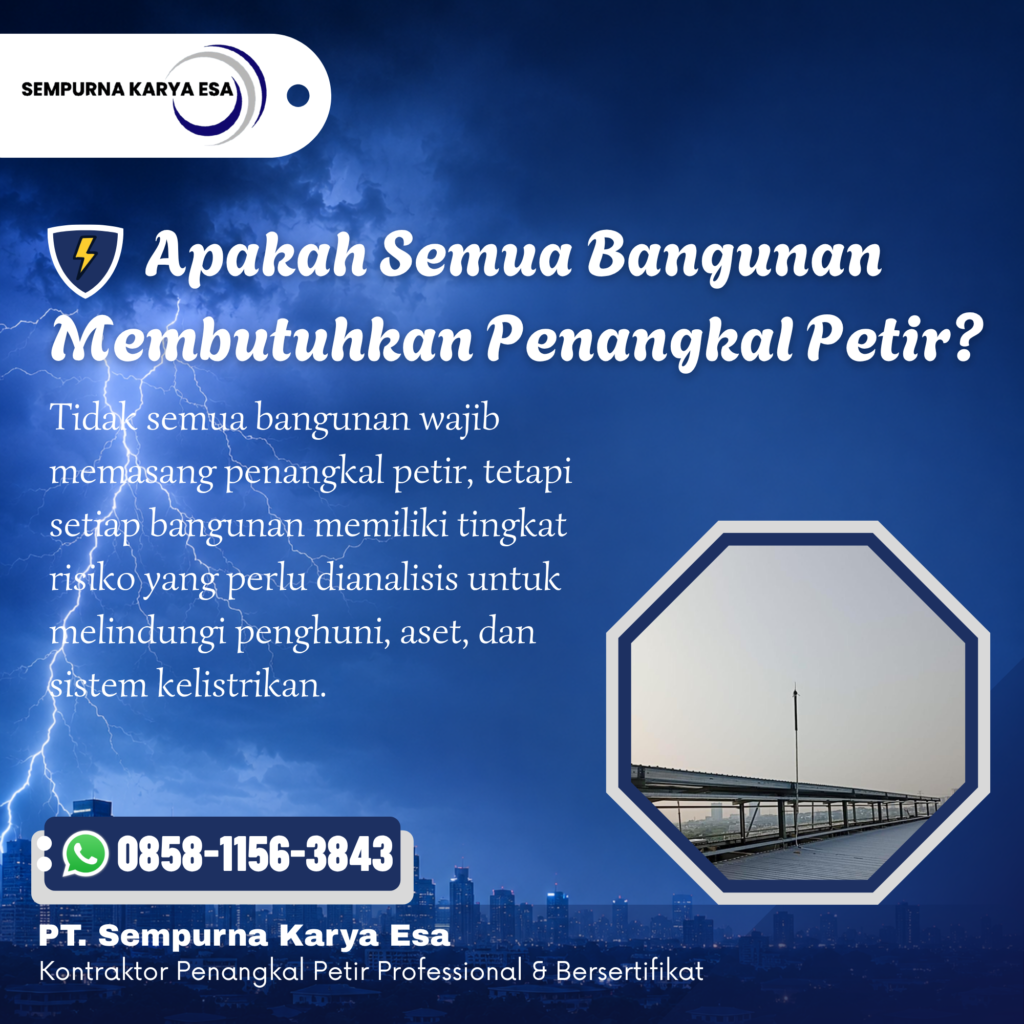 Apakah Semua Bangunan Membutuhkan Penangkal Petir?