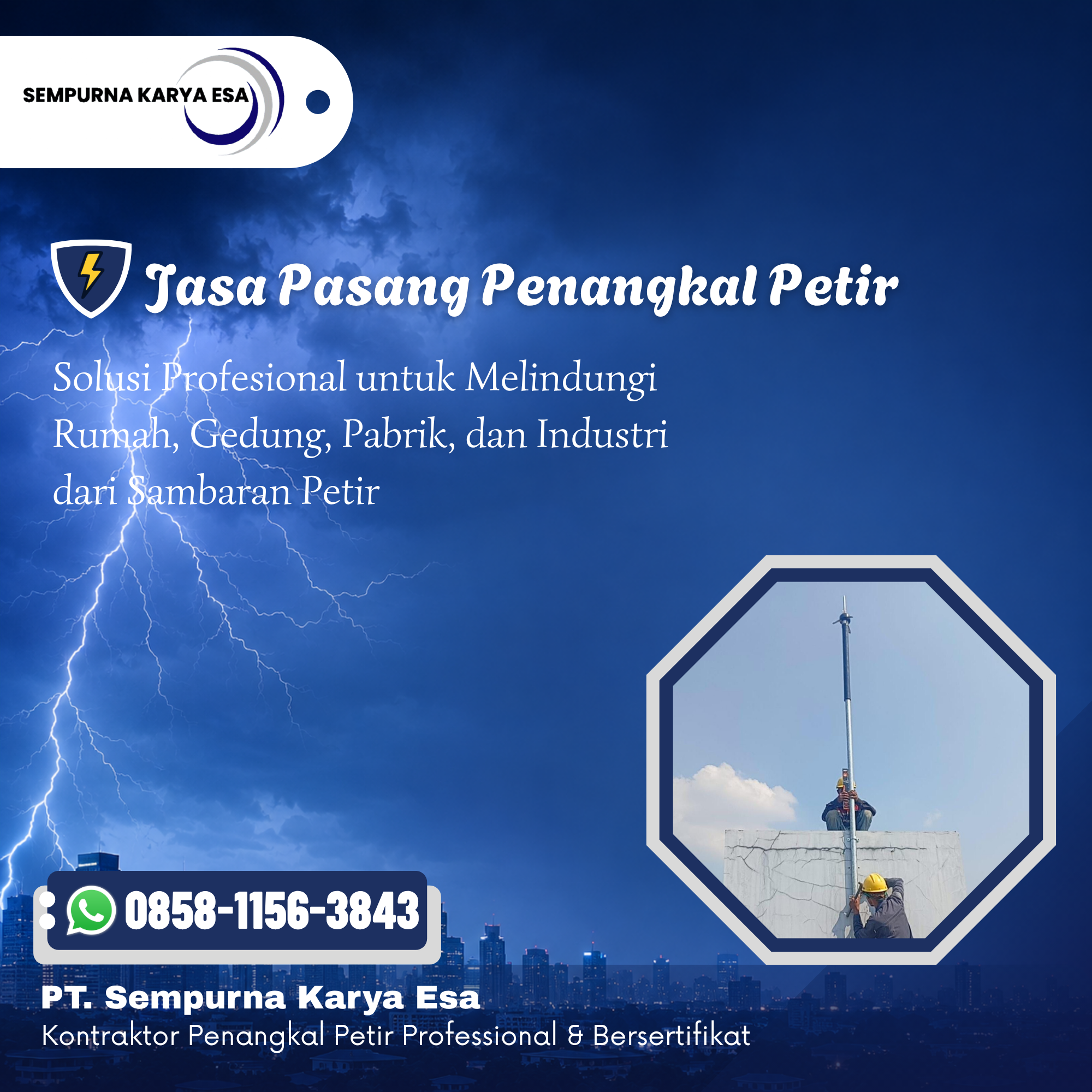 Jasa pasang penangkal petir