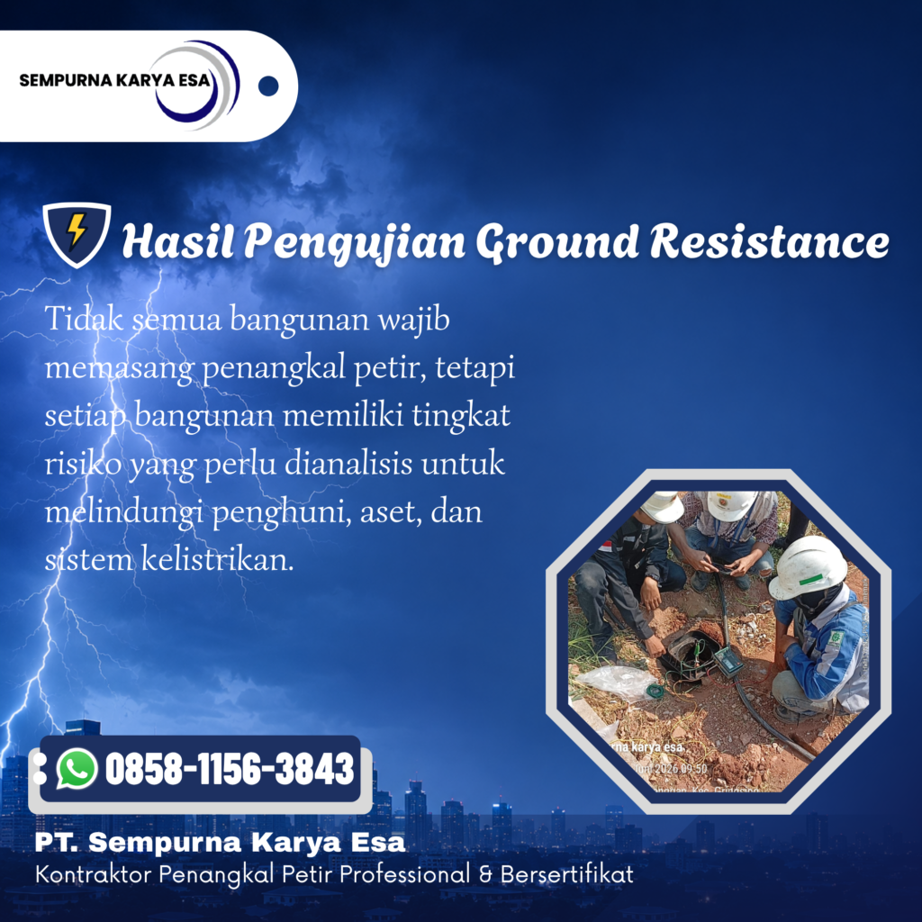 Hasil Pengujian Ground Resistance: Mengapa Nilai di Bawah 5 Ohm Penting?