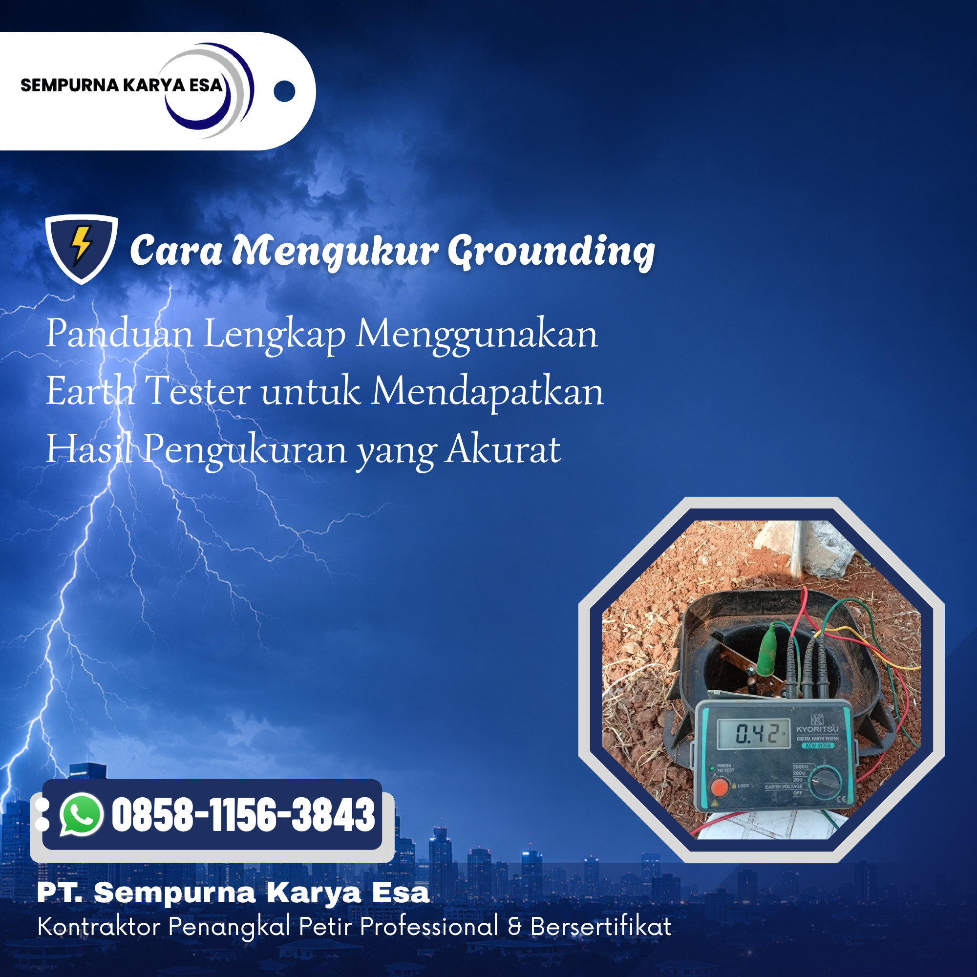 Cara Mengukur Grounding dengan Earth Tester