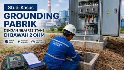 Studi Kasus Grounding Pabrik dengan Nilai Resistansi di Bawah 2 Ohm