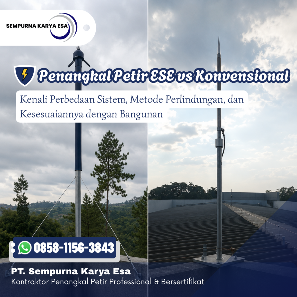 Penangkal Petir ESE vs Konvensional: Mana yang Lebih Baik?