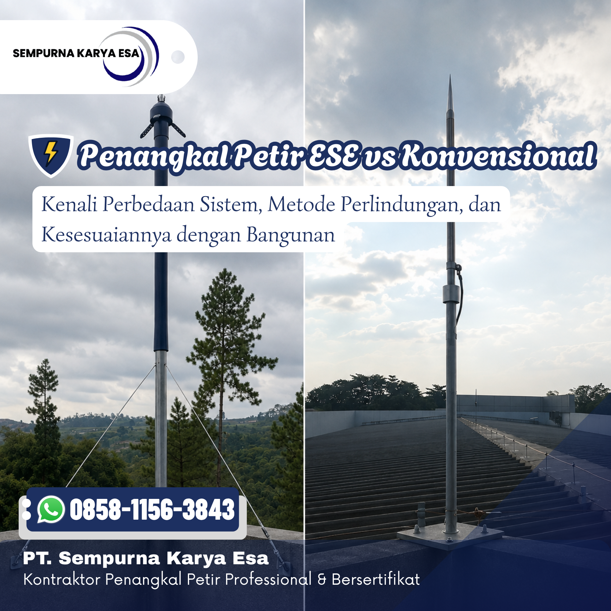 Penangkal Petir ESE vs Konvensional: Mana yang Lebih Baik?