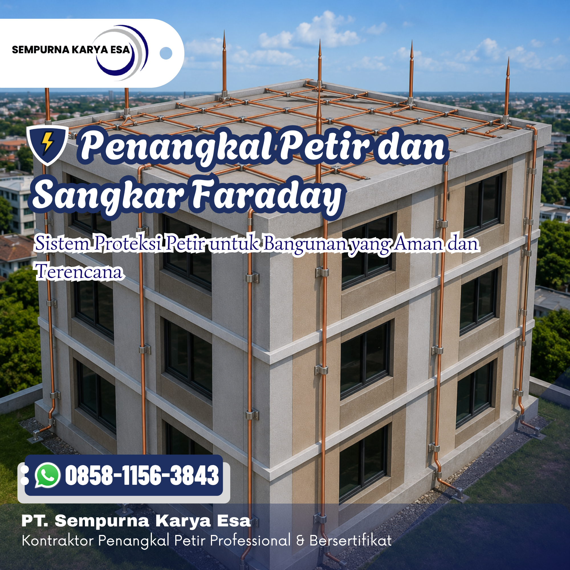 Penangkal Petir dan Sangkar Faraday: Sistem Proteksi Petir untuk Bangunan