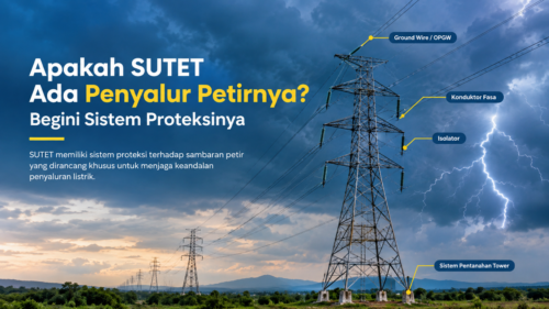 Apakah SUTET Ada Penyalur Petirnya? Begini Sistem Proteksinya