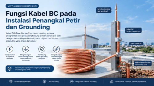 Fungsi Kabel BC pada Instalasi Penangkal Petir dan Grounding
